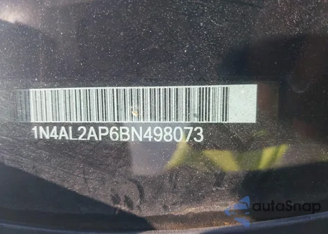 2011 Nissan Altima 2.5 S из США, поврежденный, VIN 1N4AL2AP6BN498073